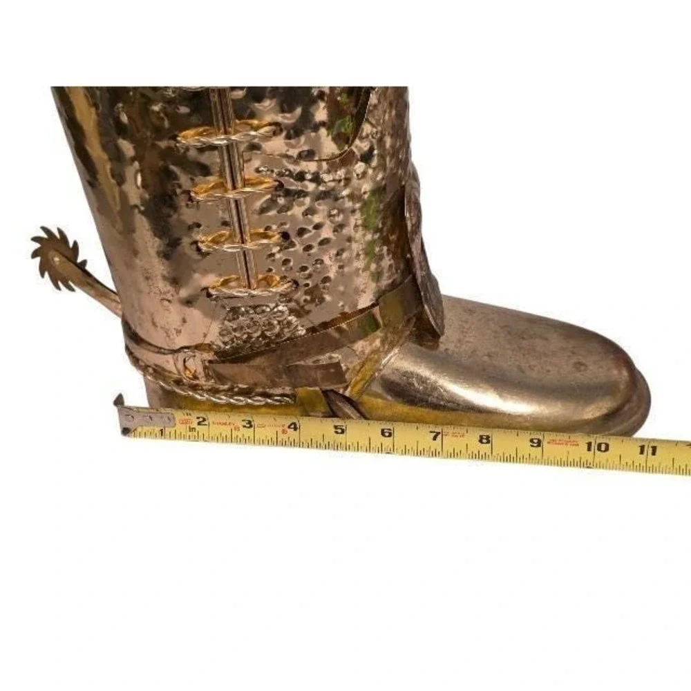 Vintage Hammered Brass Boot Umbrella Stand Luxury Storage Walking Sticks‎ Holder